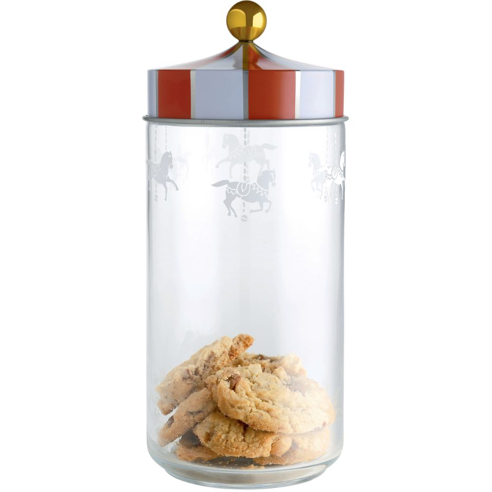 Βάζο αποθήκευσης κουζίνας CIRCUS, 1,5 l, διαφανές, Alessi