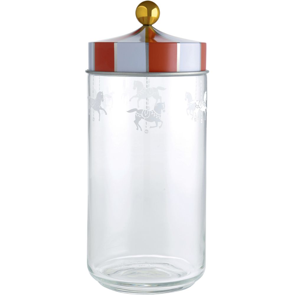 Βάζο αποθήκευσης κουζίνας CIRCUS, 1,5 l, διαφανές, Alessi