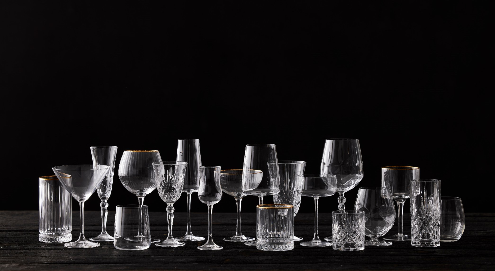 Ποτήρι για τζιν τόνικ PALERMO GOLD, σετ 4 τεμαχίων, 320 ml, Lyngby Glas