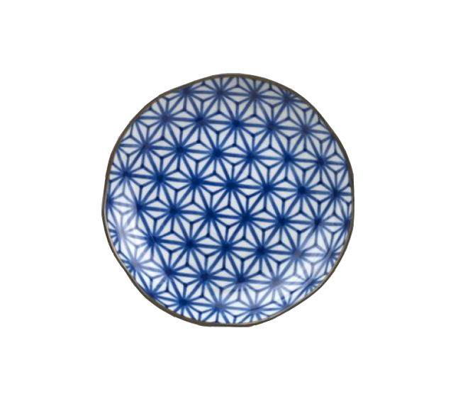 Πινακίδα STARBURST INDIGO IKAT 23 cm, μπλε, MIJ