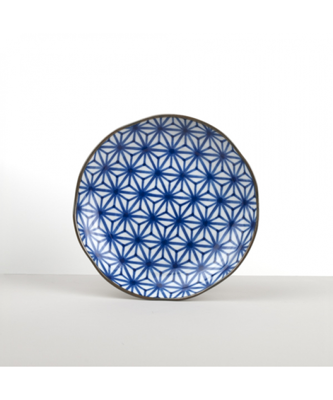 Πινακίδα STARBURST INDIGO IKAT 23 cm, μπλε, MIJ
