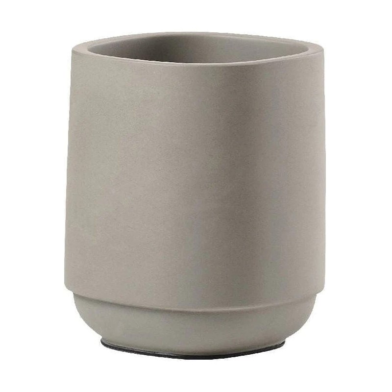 Δοχείο για οδοντόβουρτσα TIME 10 cm, σε σκούρο γκρι, concrete, Zone Denmark