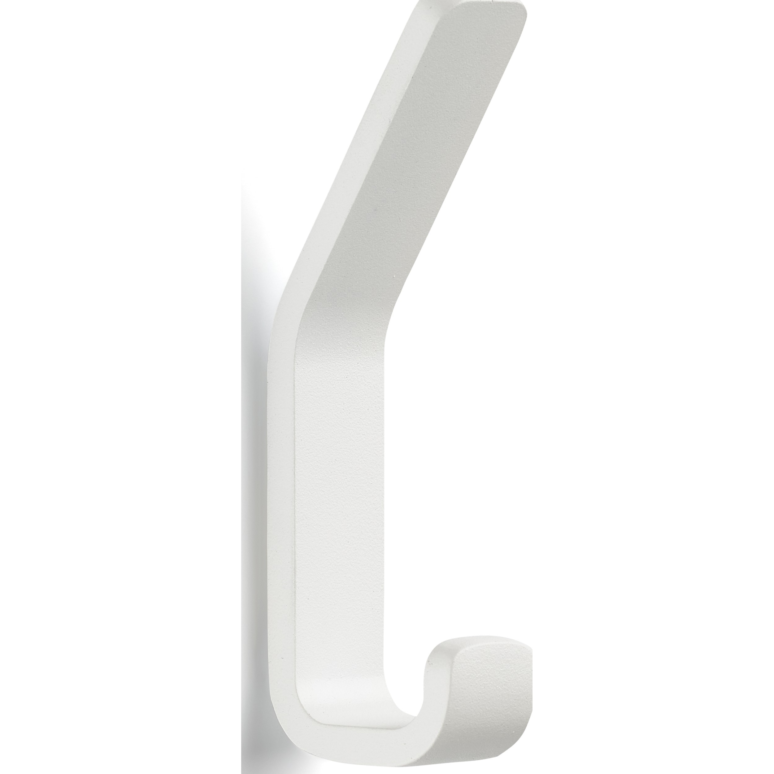 Γάντζος πετσέτας RIM 11 cm, διπλός, σε λευκό, από αλουμίνιο, Zone Denmark