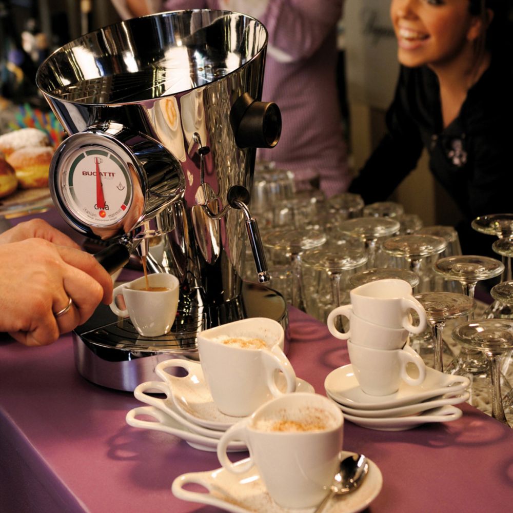Καφετιέρα Espresso DIVA 0,8 l, ασημί, ανοξείδωτο ατσάλι, Bugatti