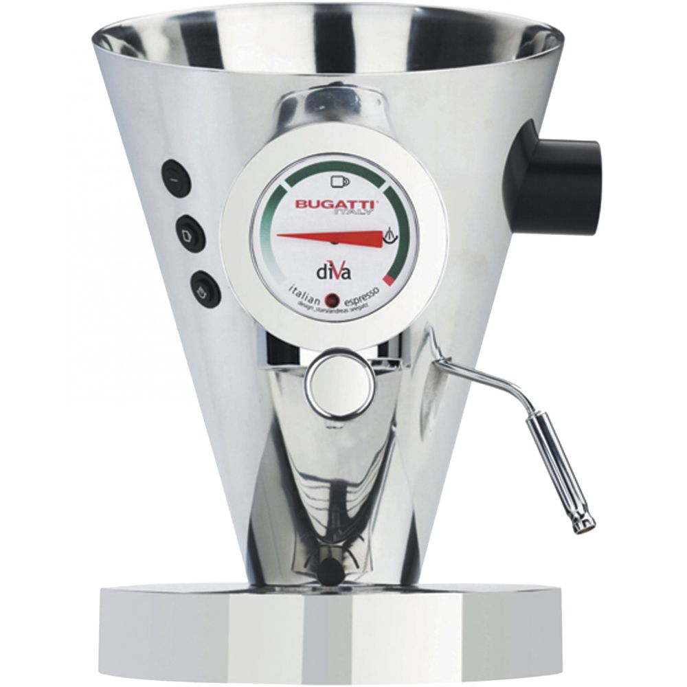 Καφετιέρα Espresso DIVA 0,8 l, ασημί, ανοξείδωτο ατσάλι, Bugatti