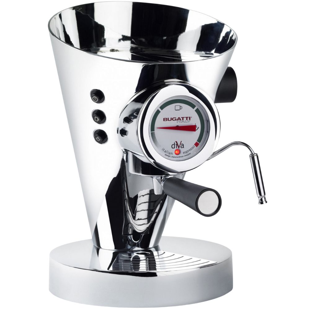Καφετιέρα Espresso DIVA 0,8 l, ασημί, ανοξείδωτο ατσάλι, Bugatti