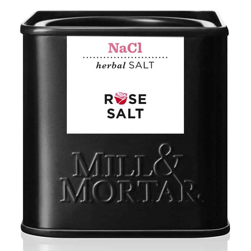 Βιολογικό αλάτι με τριαντάφυλλο 70 g, Mill & Mortar