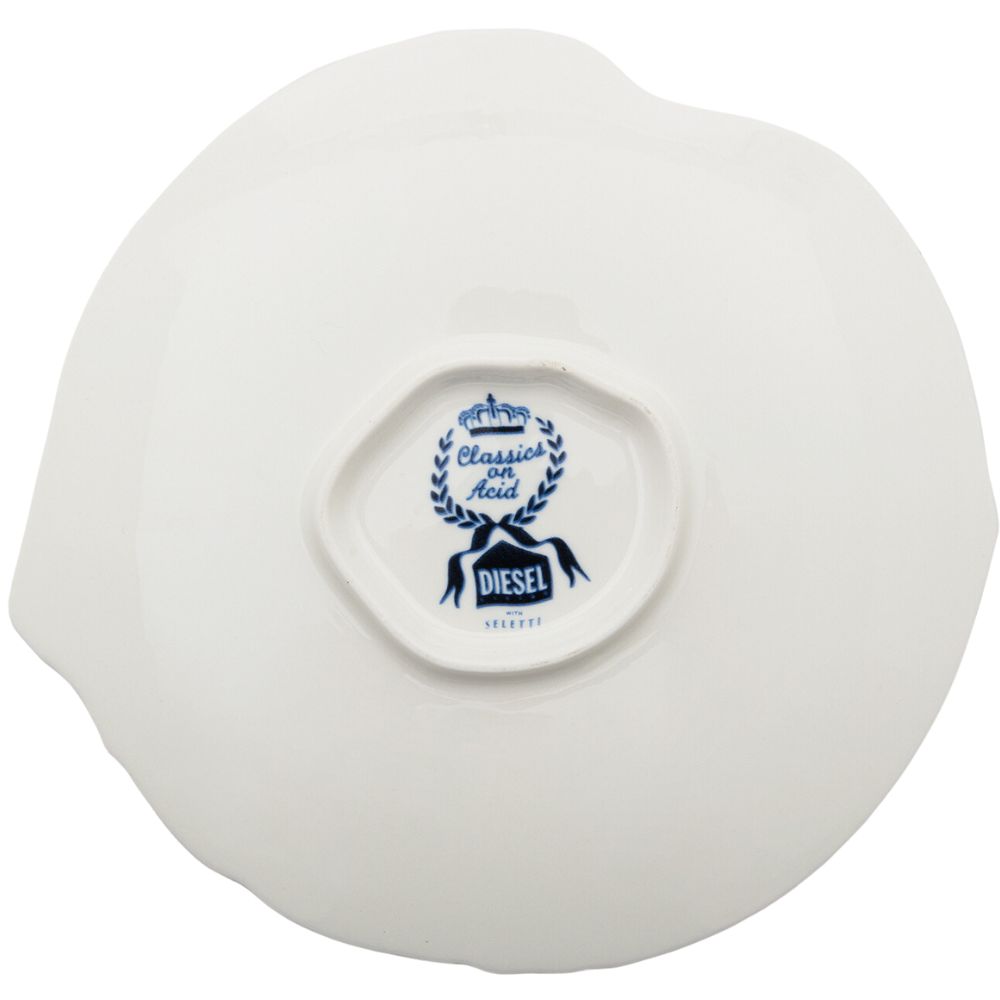 Πιάτο γλυκού DIESEL CLASSICS ON ACID DEER 21 cm, μπλε, από πορσελάνη, Seletti