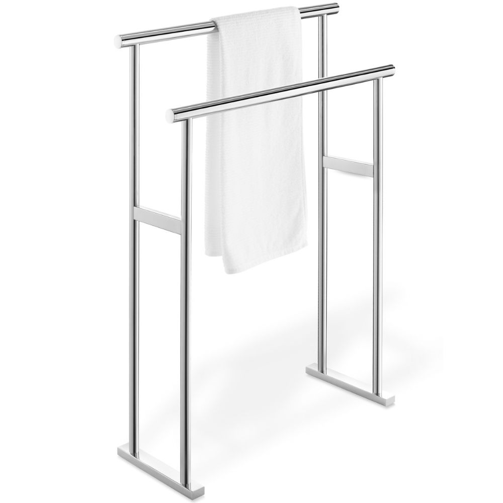 Επιδαπέδια κρεμάστρα πετσέτας SCALA 80 x 60 cm, διπλή, ματ, ανοξείδωτο ατσάλι, Zack