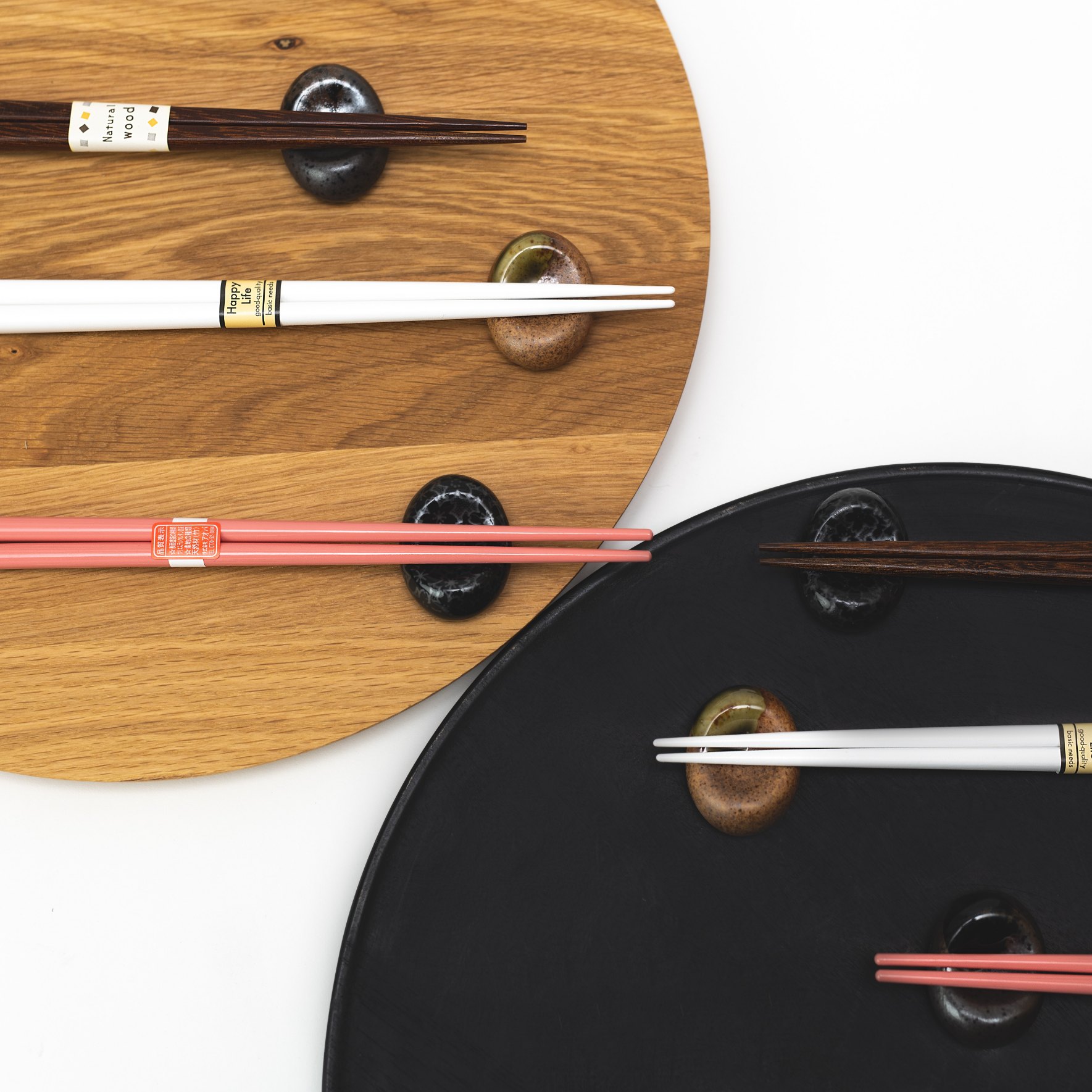 Chopsticks 22,5 cm, ροζ, μπαμπού, MIJ