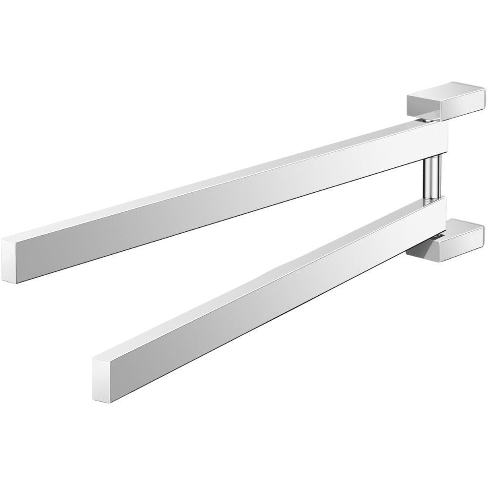 Επιτοίχια κρεμάστρα πετσέτας LINEA 44 cm, διπλη, γυαλισμένη, ανοξείδωτο ατσάλι, Zack