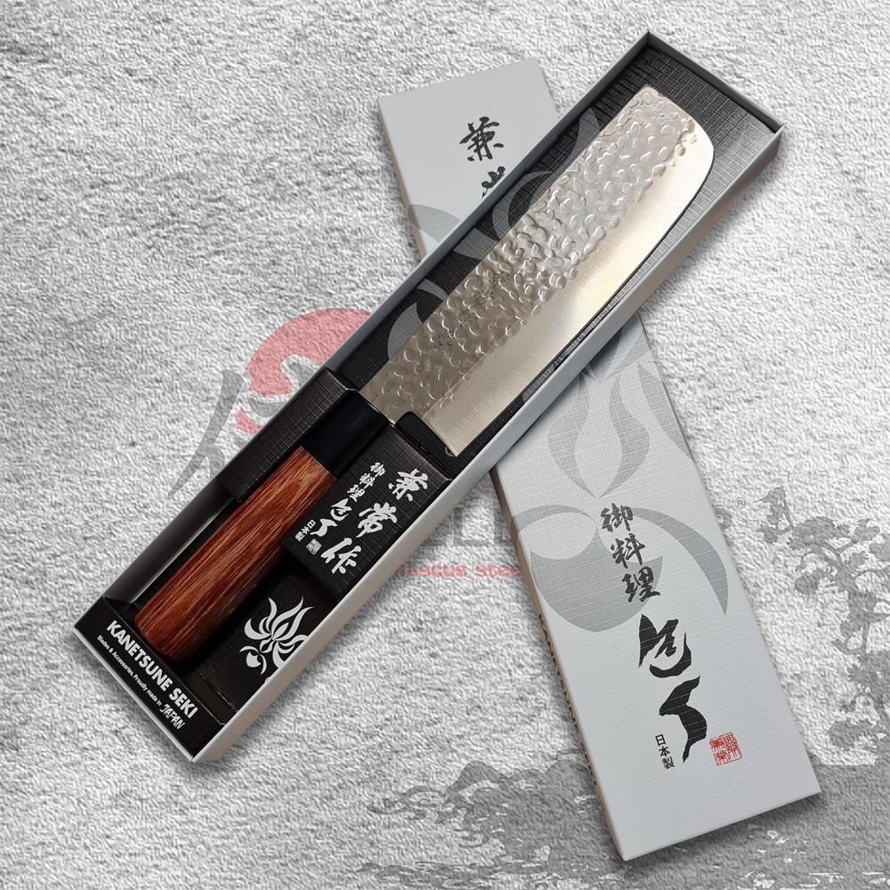 Ιαπωνικό μαχαίρι NAKIRI KANETSUNE TSUCHIME 16 cm, καφέ, Dellinger