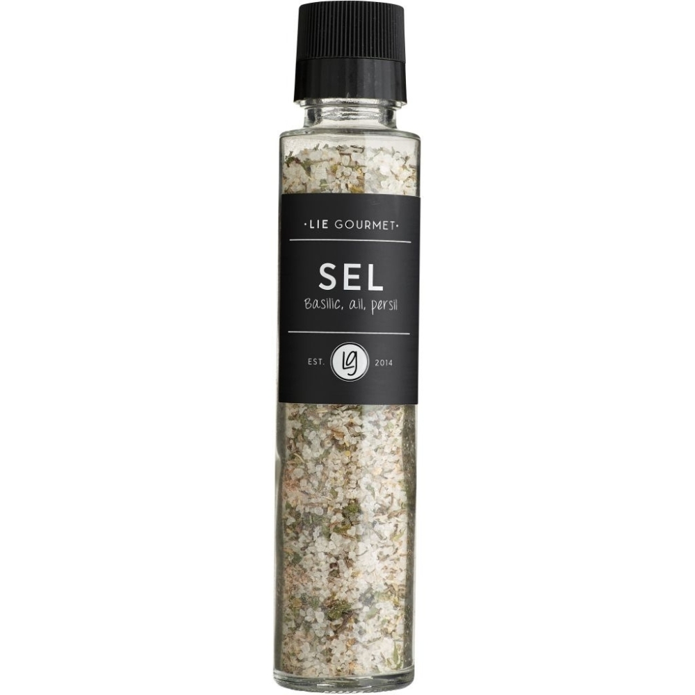 Αλάτι με βασιλικό, σκόρδο και μαϊντανό 250 g, Lie Gourmet