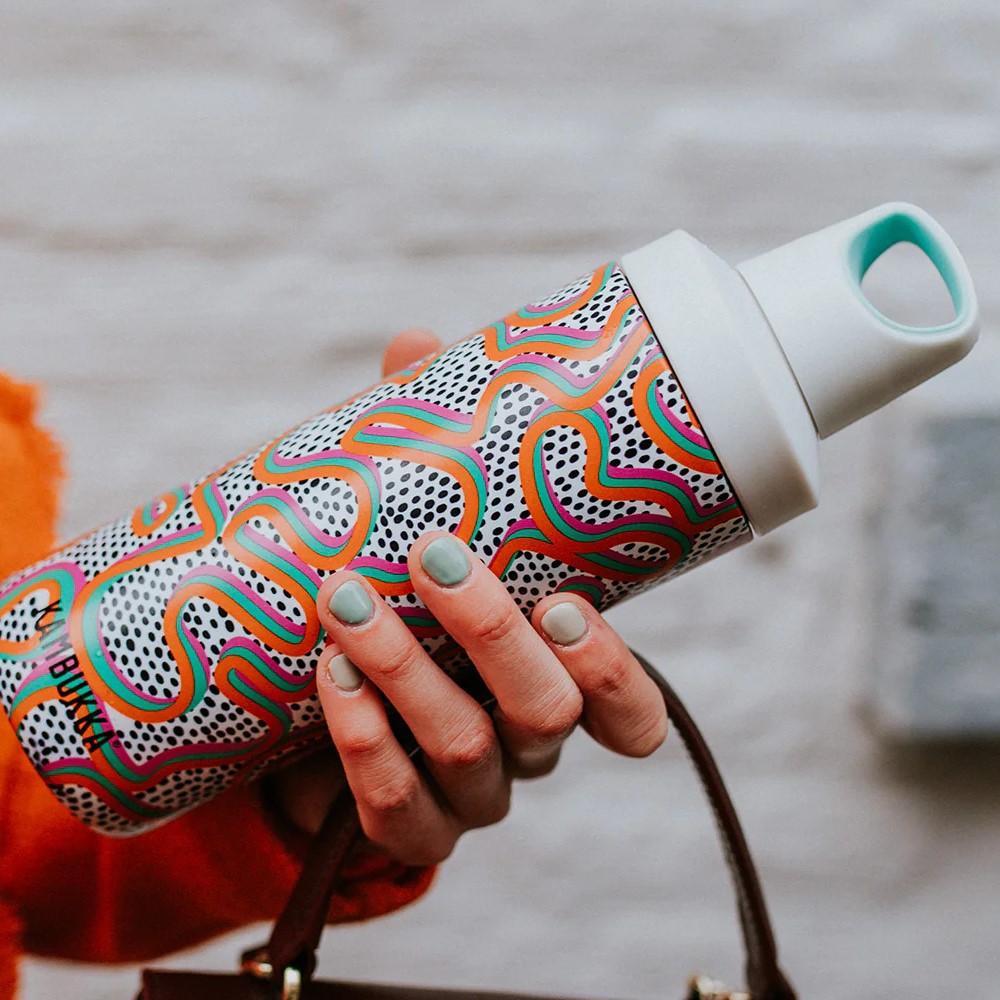 Μπουκάλι θερμός RENO INSULATED 500 ml, crazy for dots, από ανοξείδωτο ατσάλι, Kambukka