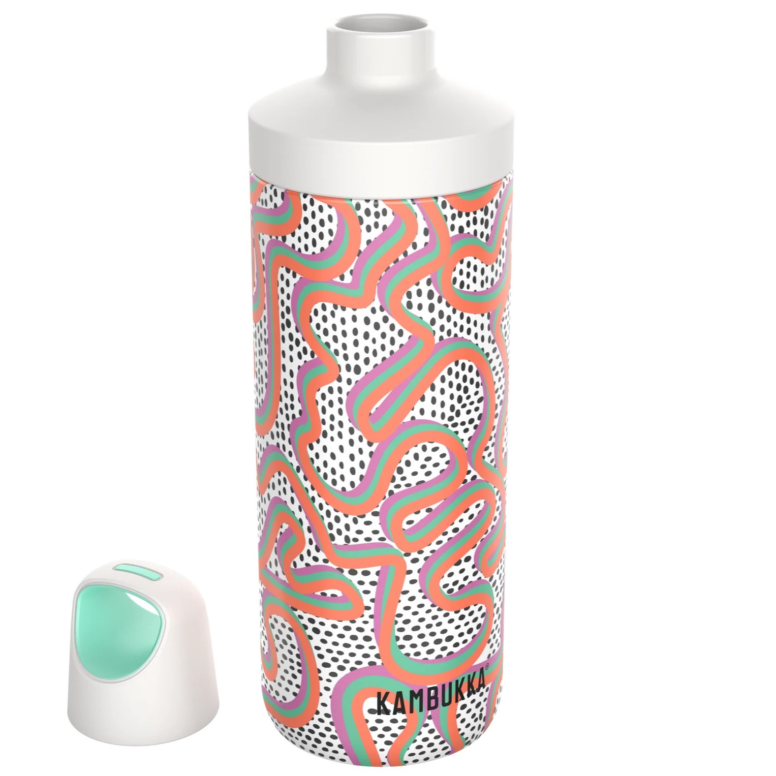 Μπουκάλι θερμός RENO INSULATED 500 ml, crazy for dots, από ανοξείδωτο ατσάλι, Kambukka