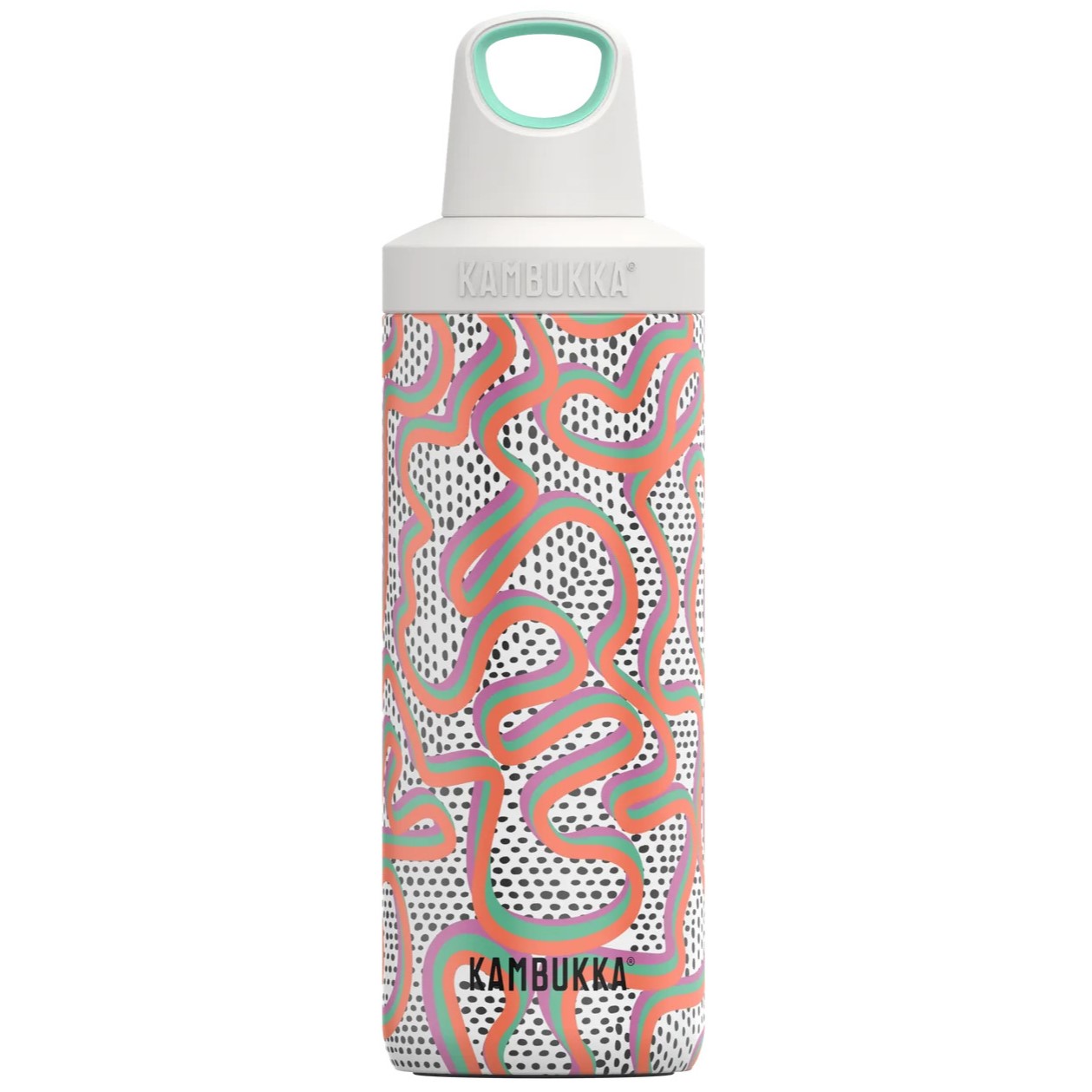 Μπουκάλι θερμός RENO INSULATED 500 ml, crazy for dots, από ανοξείδωτο ατσάλι, Kambukka