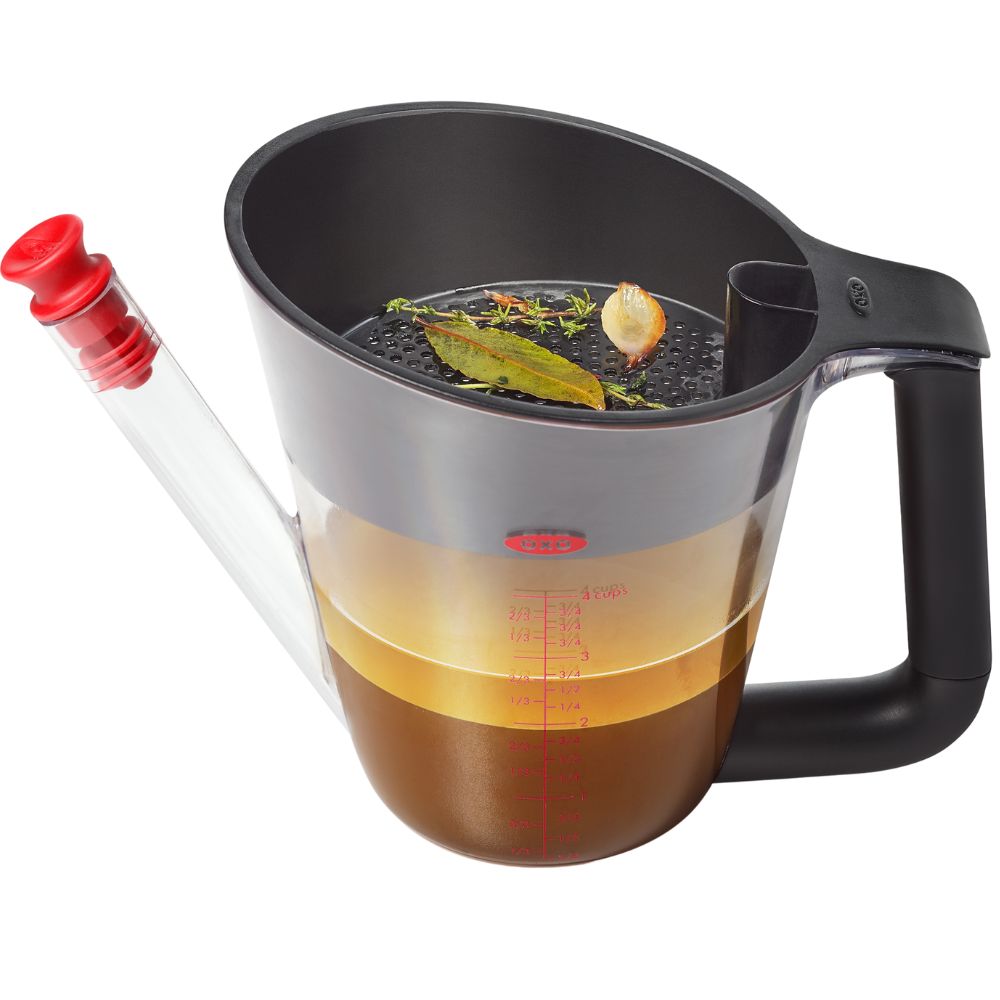 Δοχείο/Διαχωριστής λίπους GOOD GRIPS 1,0 l, μαύρο, πλαστικό, OXO