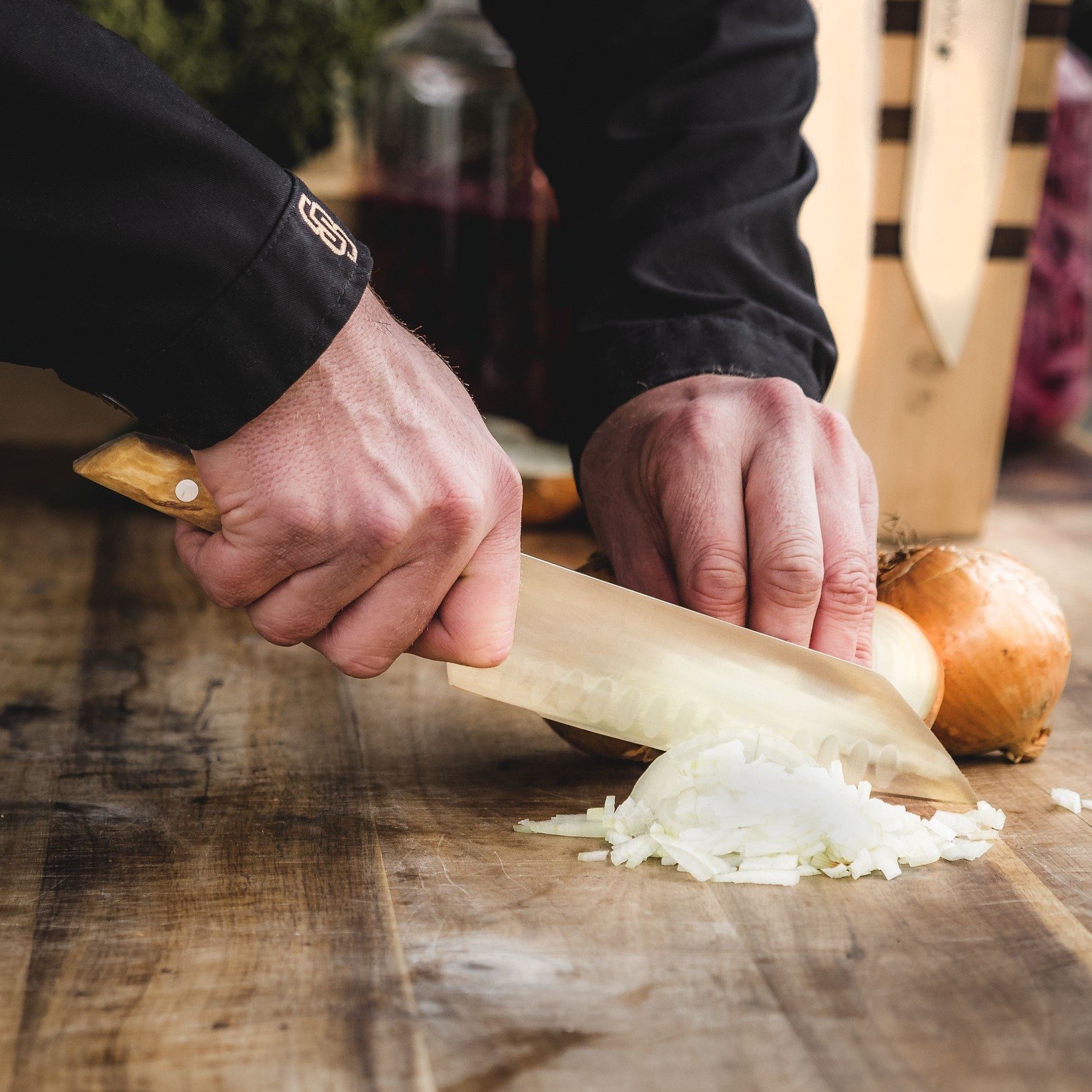 Μαχαίρι Santoku VIVUM 18 cm, ατσάλι, καφέ, F.DICK