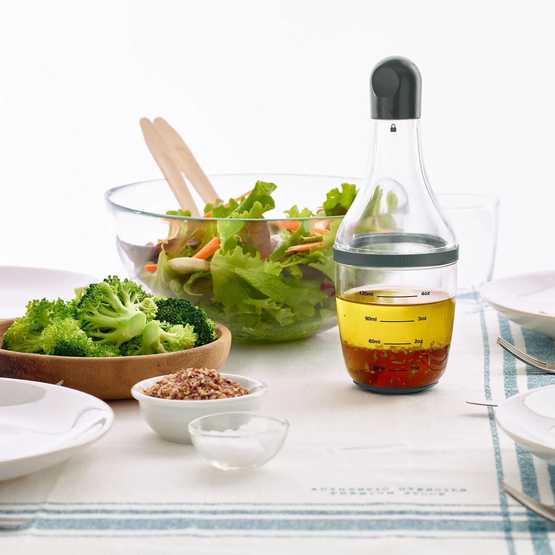Σέικερ για ντρέσινγκ 180 ml, γκρι, πλαστικό, Lékué