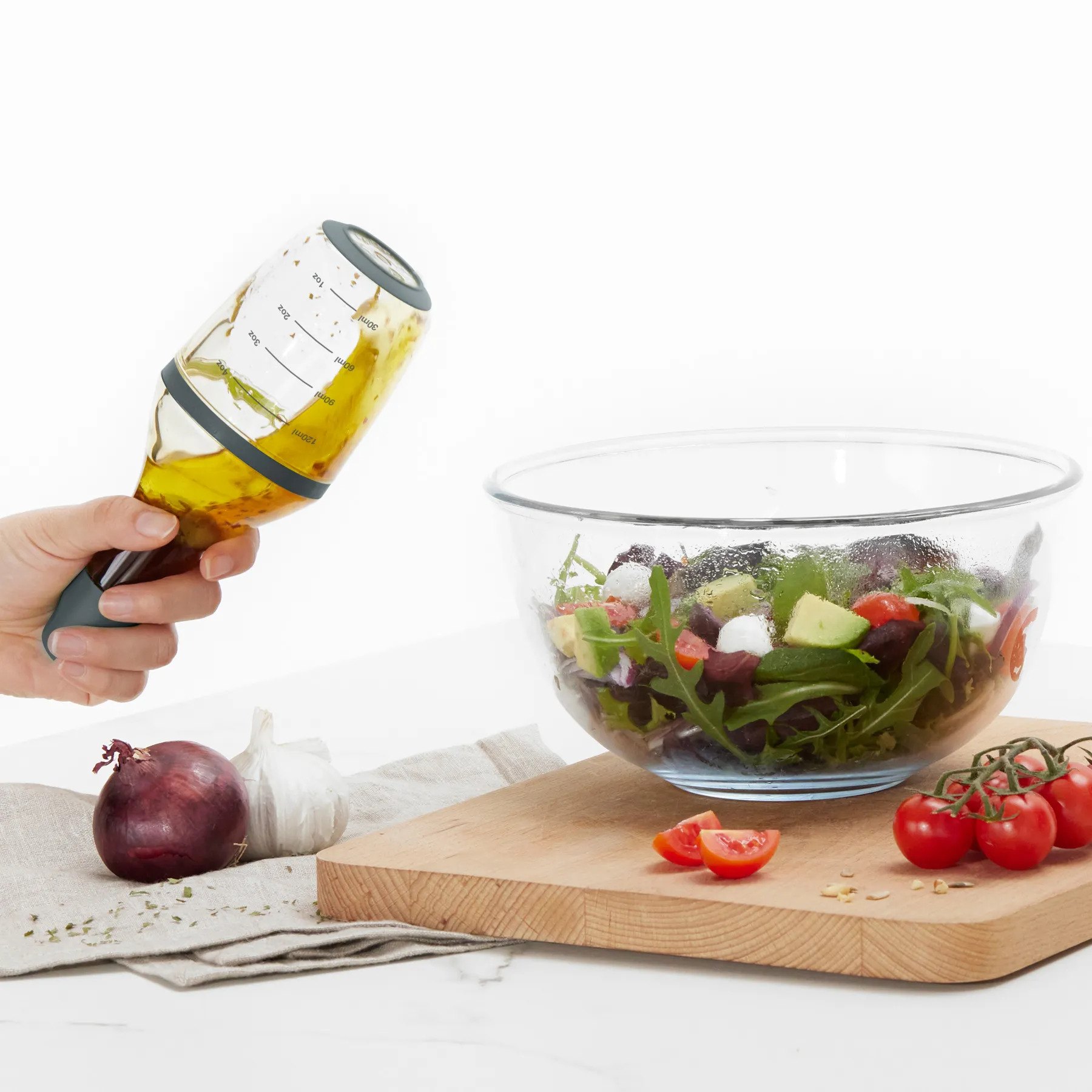 Σέικερ για ντρέσινγκ 180 ml, γκρι, πλαστικό, Lékué