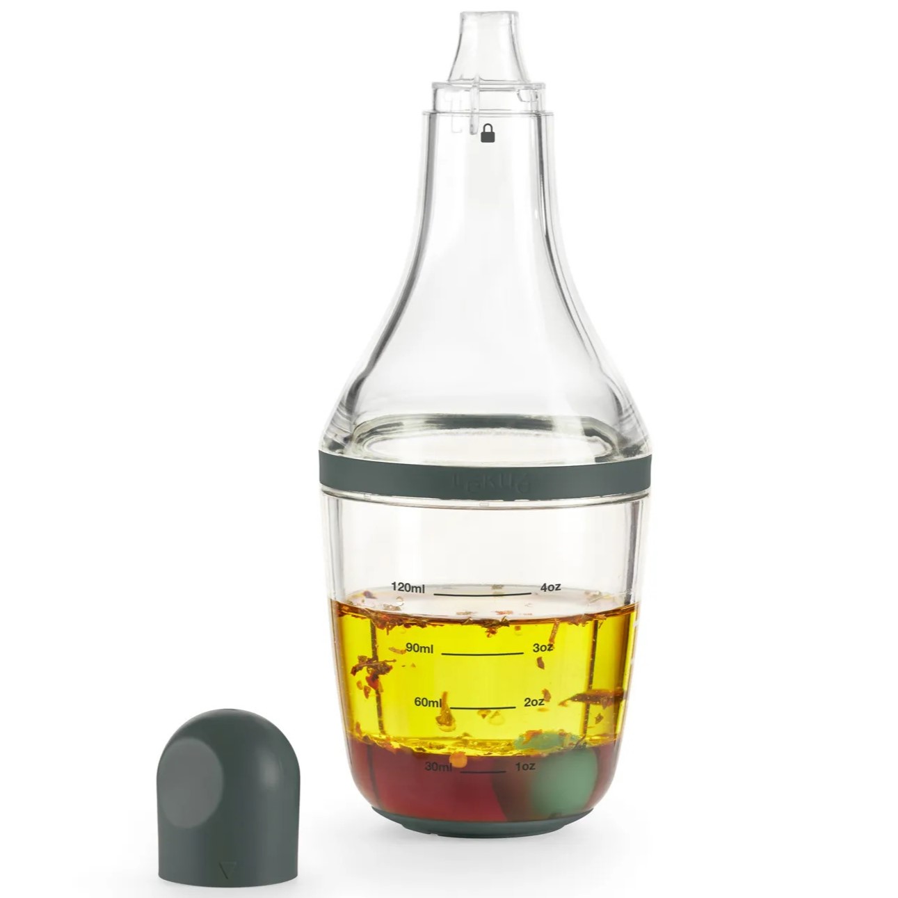 Σέικερ για ντρέσινγκ 180 ml, γκρι, πλαστικό, Lékué