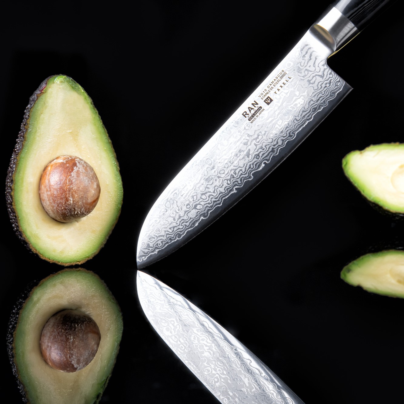 Μαχαίρι Santoku RAN PLUS 16,5 cm, μαύρο, Yaxell