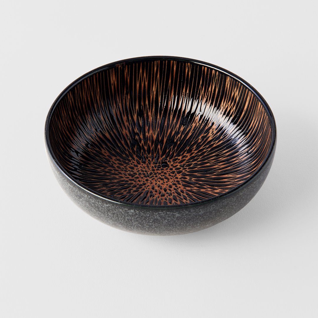 Μπολ γεύματος BRONZE CONVERGING 15 cm, καφέ, κεραμικό, MIJ