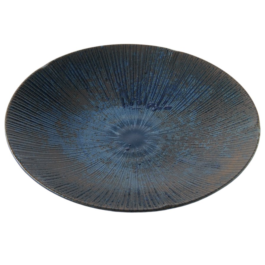 Πιάτο γεύματος ICE DUSK 24,5 cm, μπλε, κεραμικό, MIJ