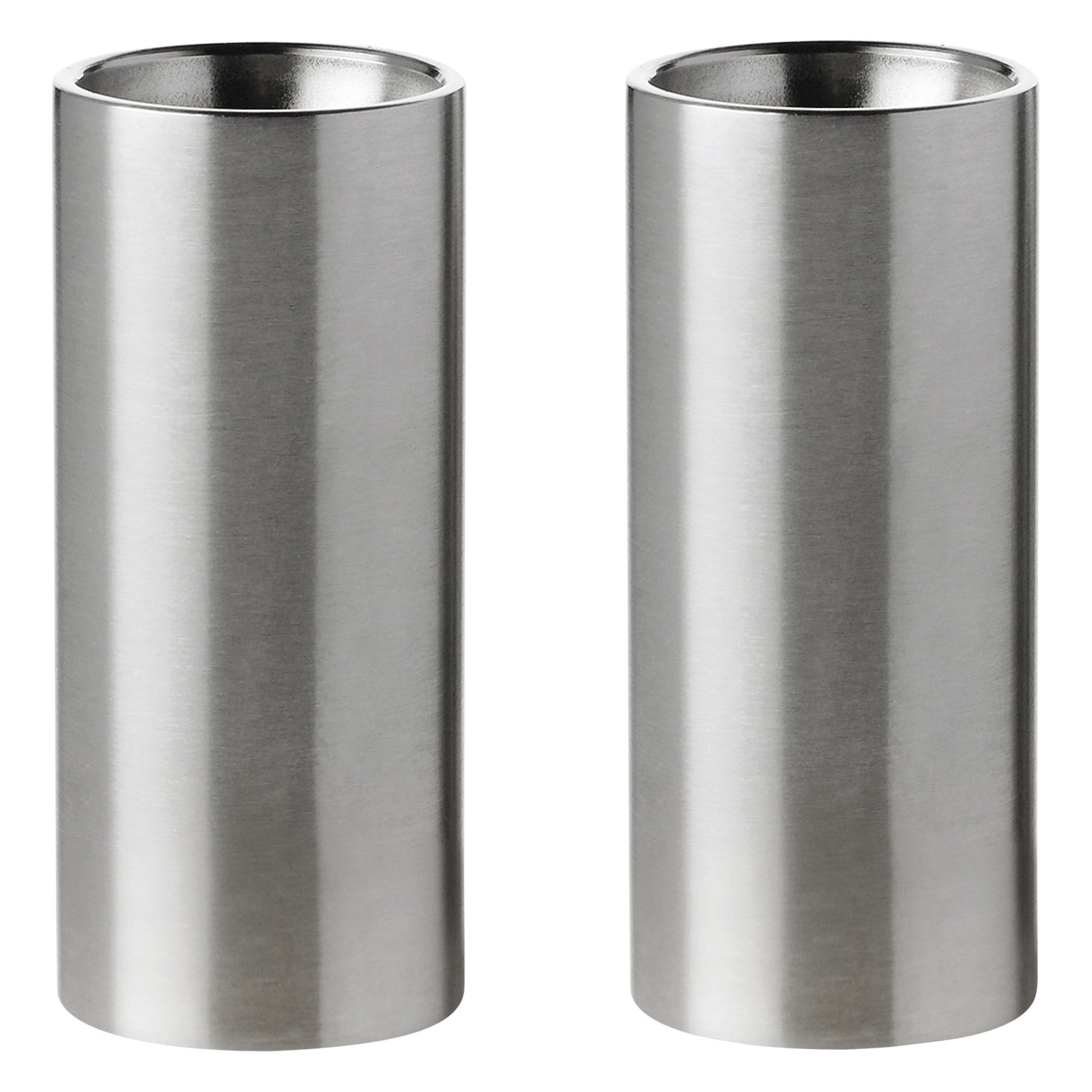 Αλατοπίπερο ARNE JACOBSEN, σετ 2 τεμαχίων, ασήμι, ανοξείδωτο ατσάλι, Stelton