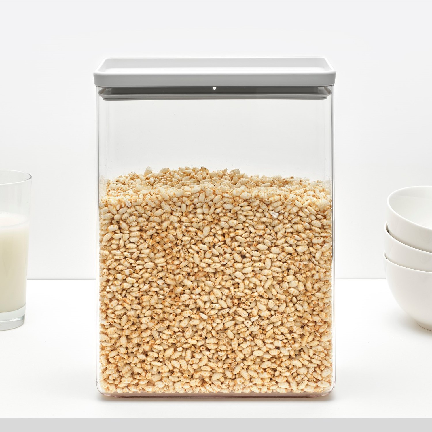 Δοχείο αποθήκευσης τροφίμων TASTY PLUS 5,4 l, σε ανοιχτό γκρι, από πλαστικό, Brabantia