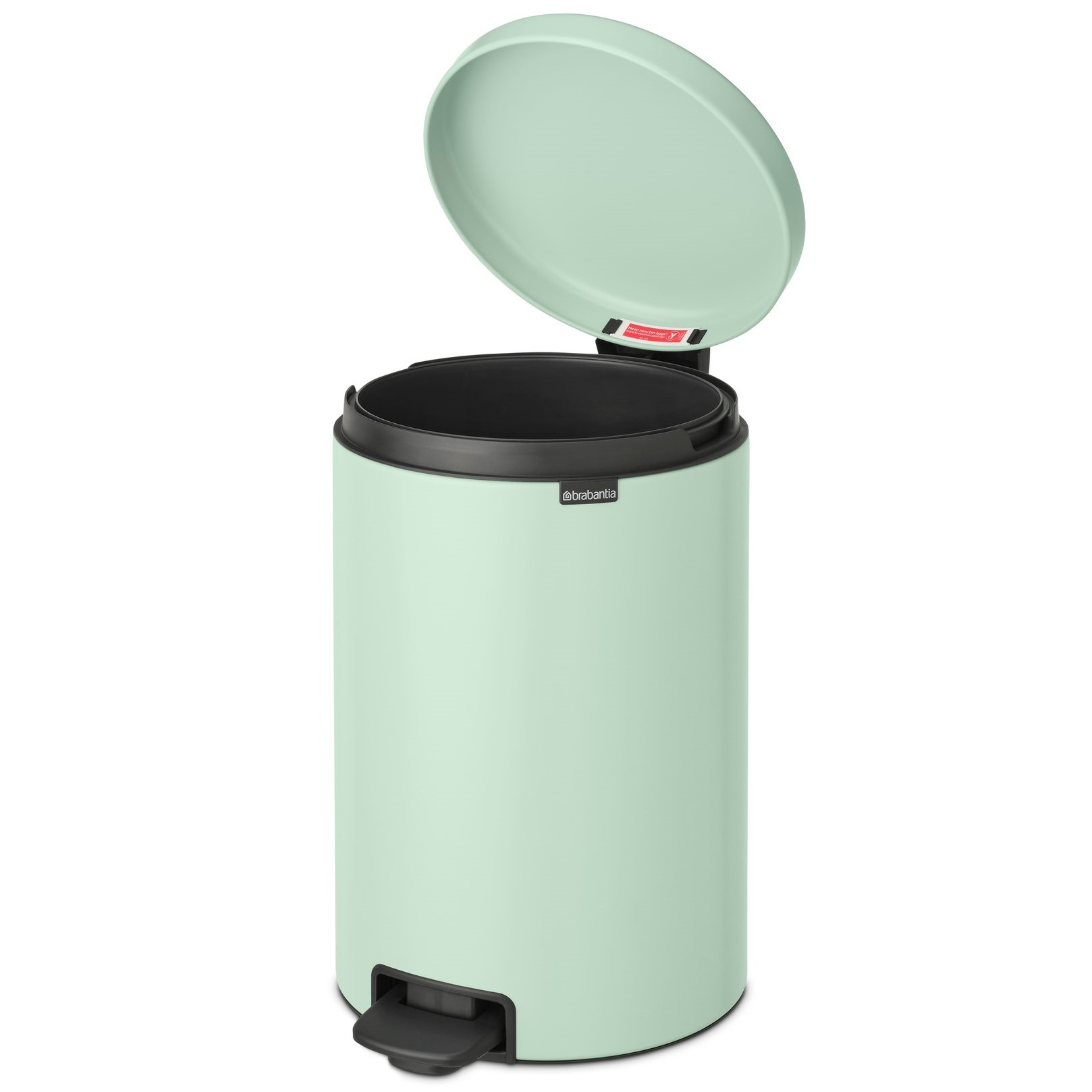 Κάδος με πεντάλ NEWICON 20 l, σε πράσινο νεφρίτη, από ατσάλι, Brabantia