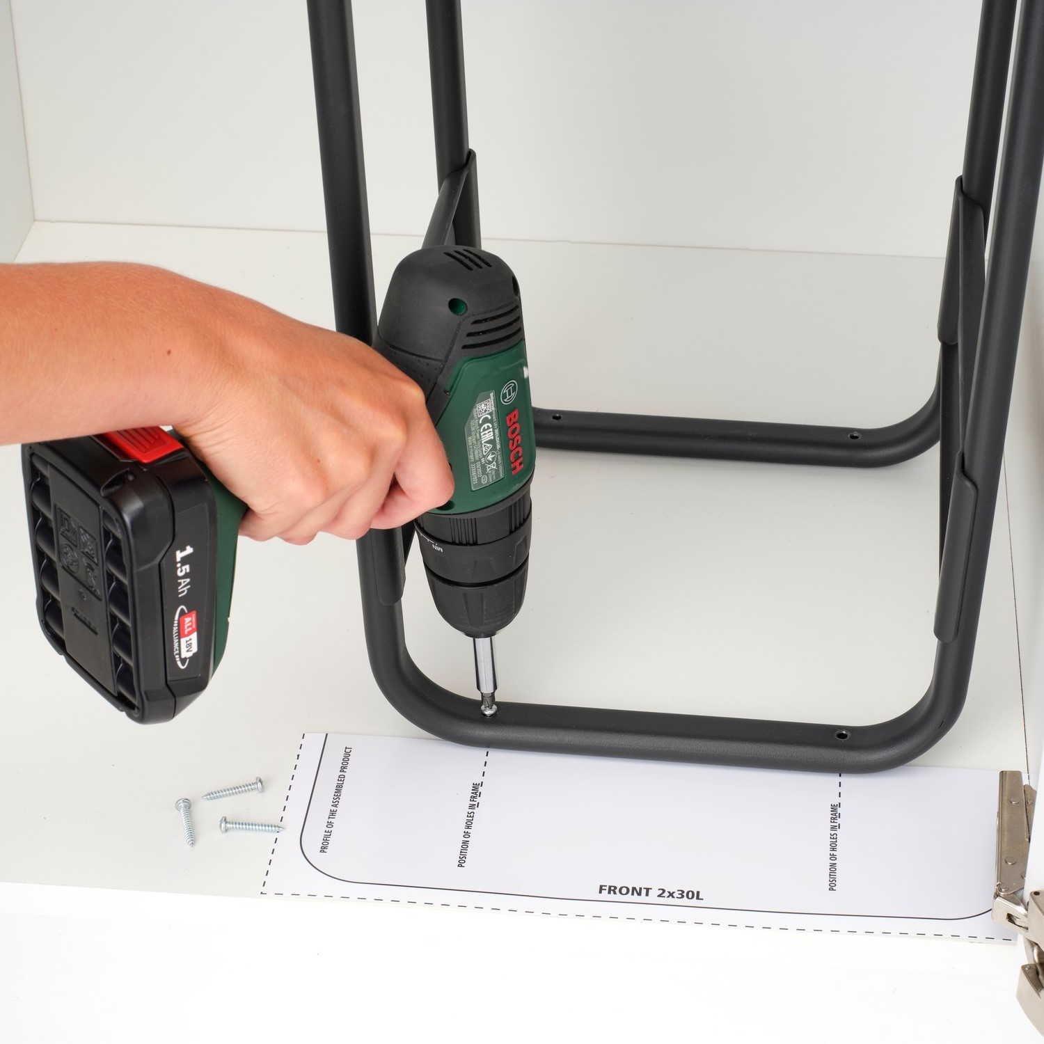 Εντοιχισμένος κάδος απορριμάτων SORT & GO 2x 30 l, σκούρο γκρι / πράσινο νεφρίτη, πλαστικό, Brabantia