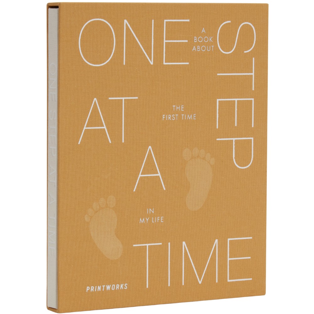 Ημερολόγιο μωρού ONE STEP AT A TIME, πορτοκαλί, Printworks