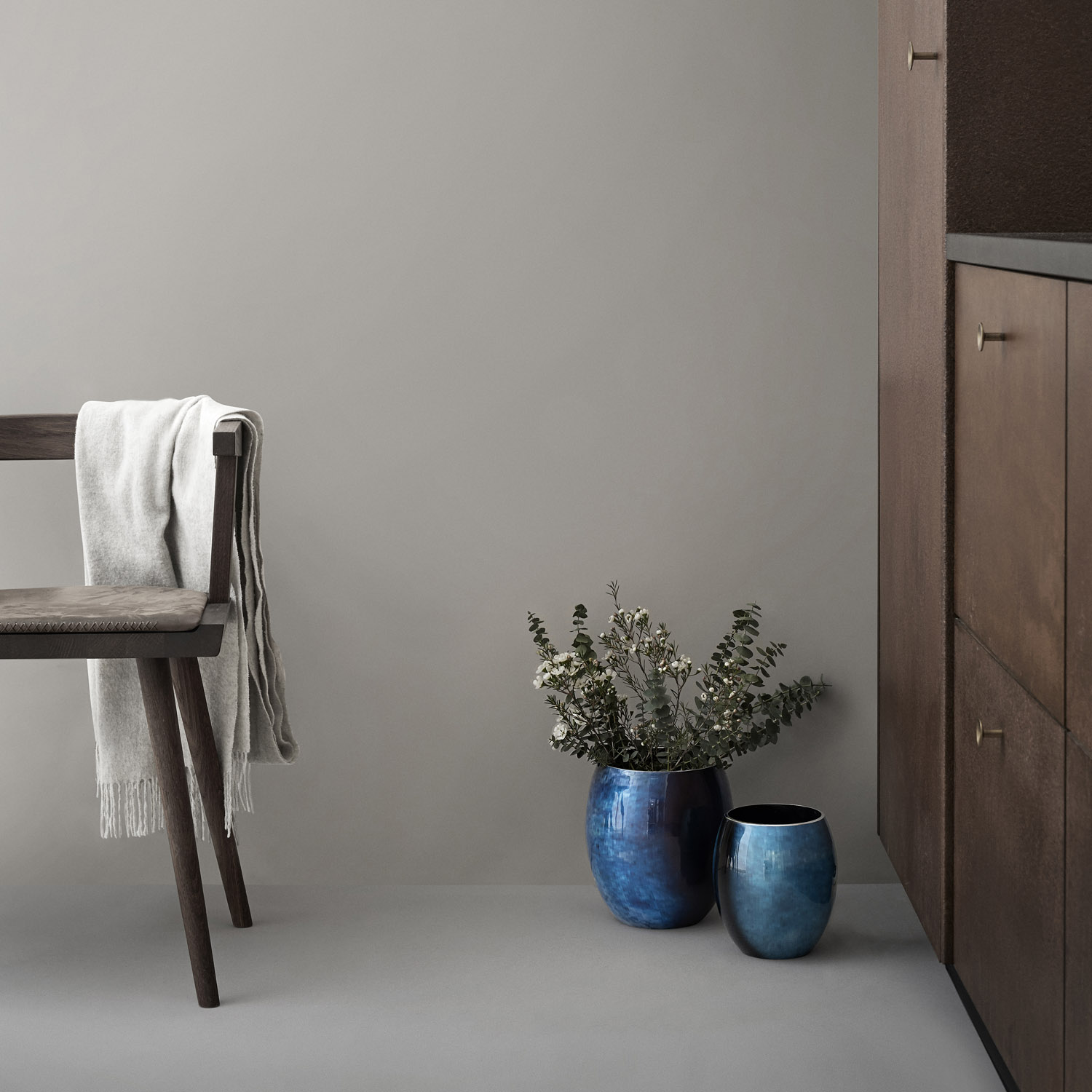 Βάζο STOCKHOLM HORIZON 16 cm, μπλε, αλουμίνιο, Stelton