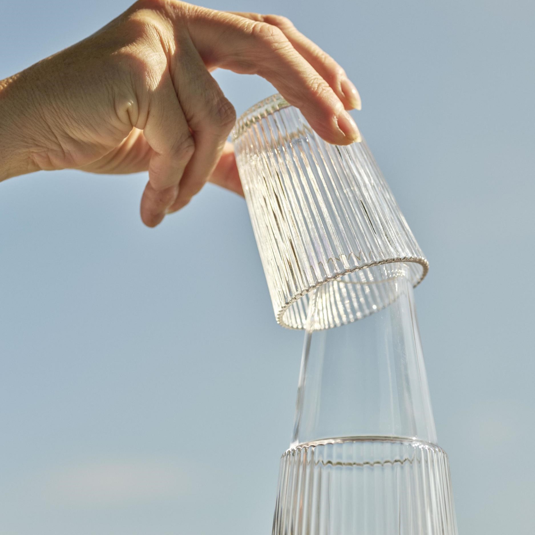 Καράφα νερού PILASTRO 1 l, διαφανής, από γυαλί, Stelton