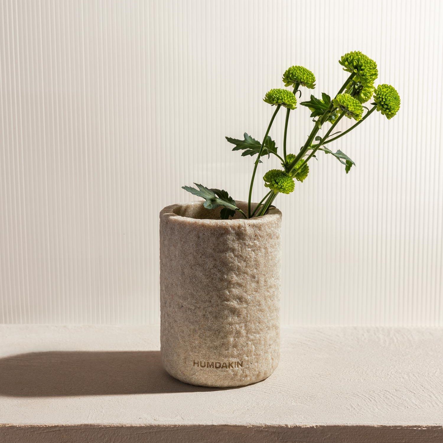 Βάζο 10 x 14 cm, μπεζ, ψαμμίτης, Humdakin
