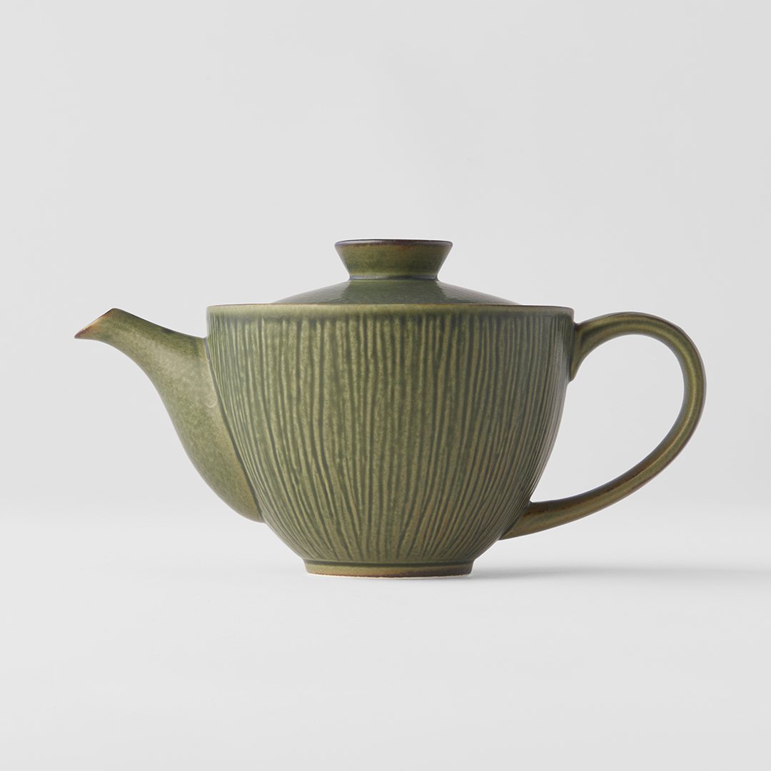 Τσαγιέρα με φίλτρο για τσάι SENCHA 400 ml, πράσινο, κεραμικό, MIJ