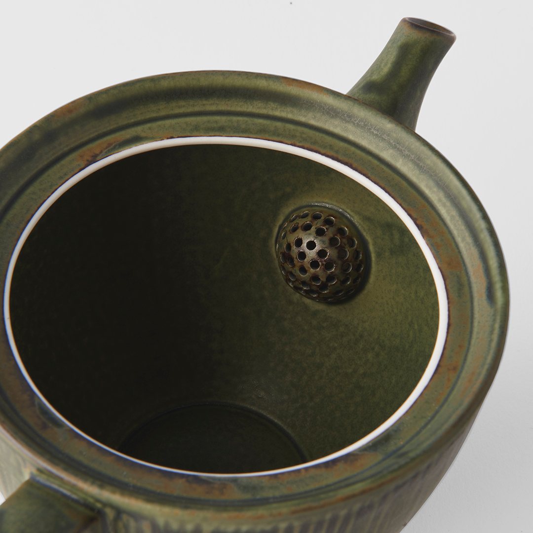 Τσαγιέρα με φίλτρο για τσάι SENCHA 400 ml, πράσινο, κεραμικό, MIJ