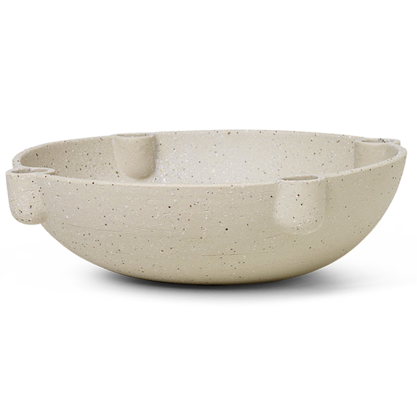 Κηροπήγιο BOWL 27 cm, άμμος, ψαμμίτης, σταθερή LIVING