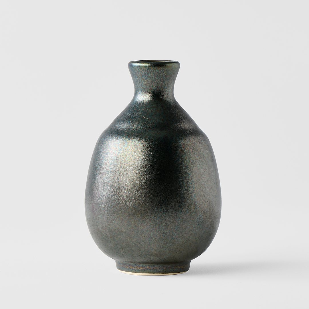 Σάκε μπουκάλι DARK LUSTRE, μαύρο, κεραμικό, MIJ