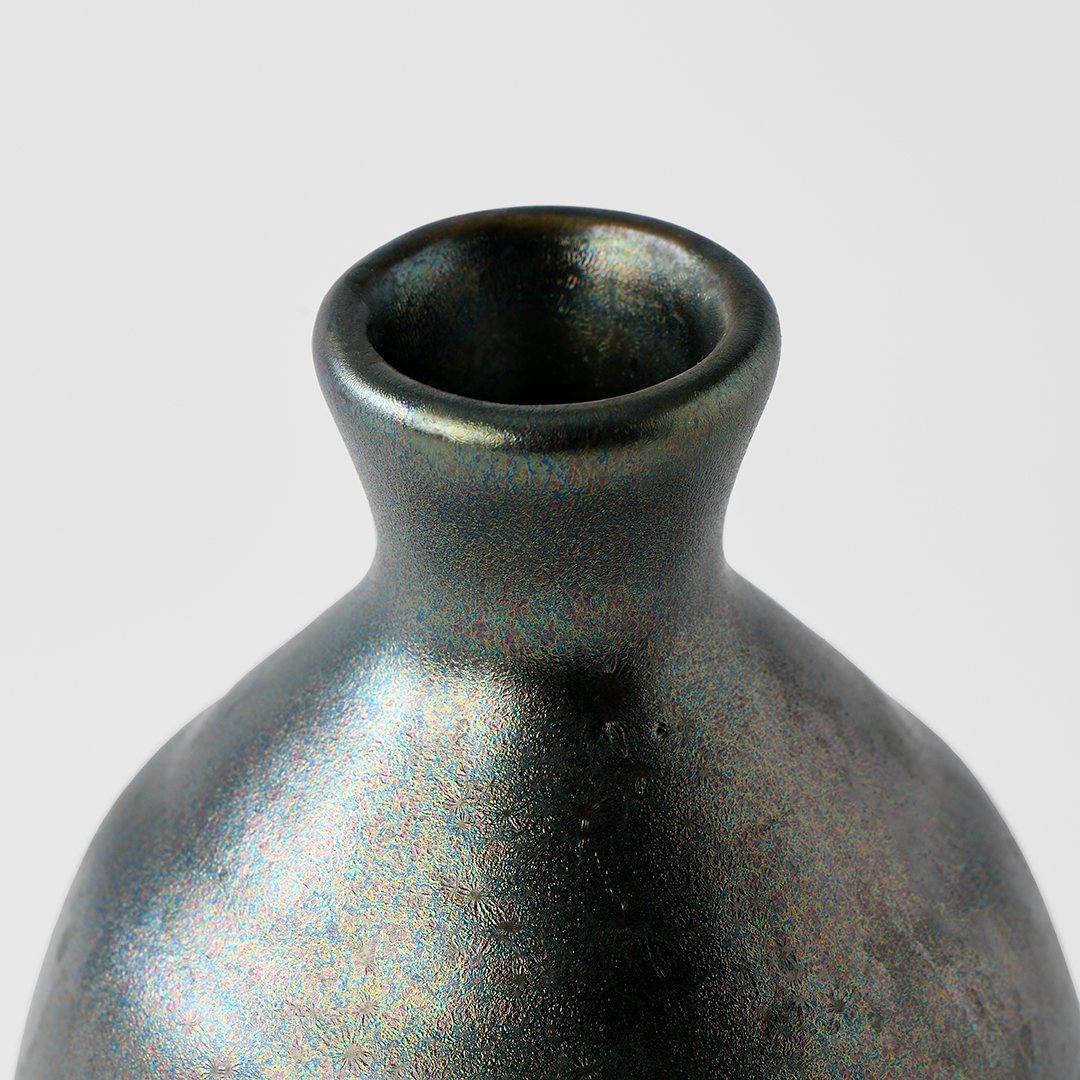 Σάκε μπουκάλι DARK LUSTRE, μαύρο, κεραμικό, MIJ