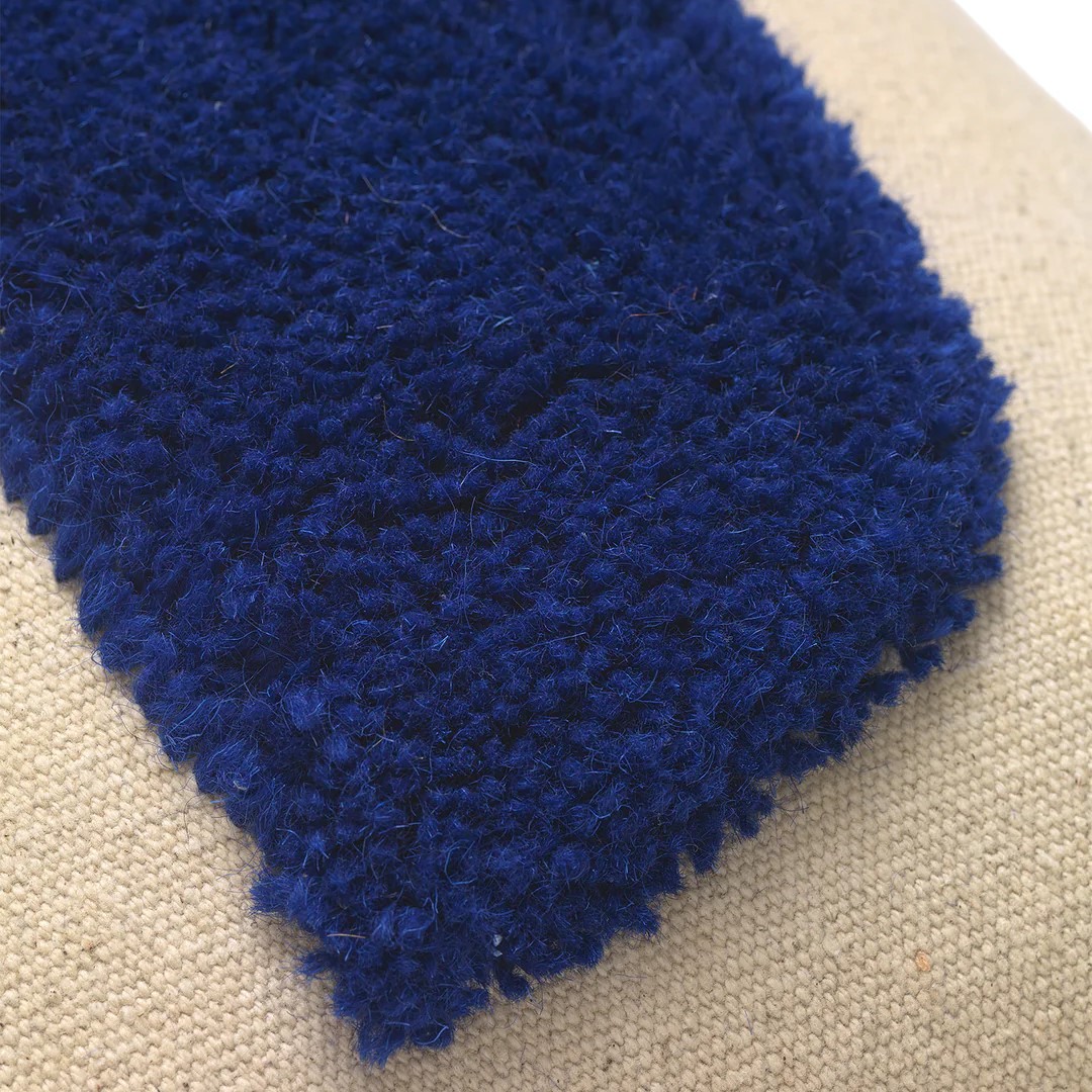 Διακοσμητικό μαξιλάρι LAY 60 x 40 cm, μπλε, βαμβακερό / μαλλί, σταθερή LIVING