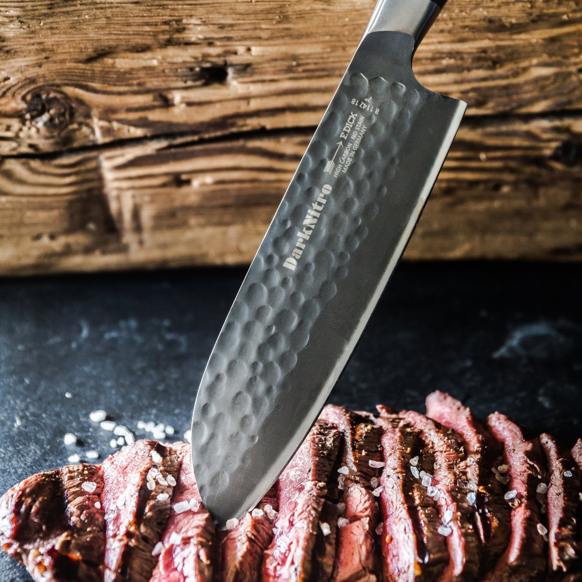 Μαχαίρι Santoku DARKNITRO 18 cm, καφέ, F.DICK