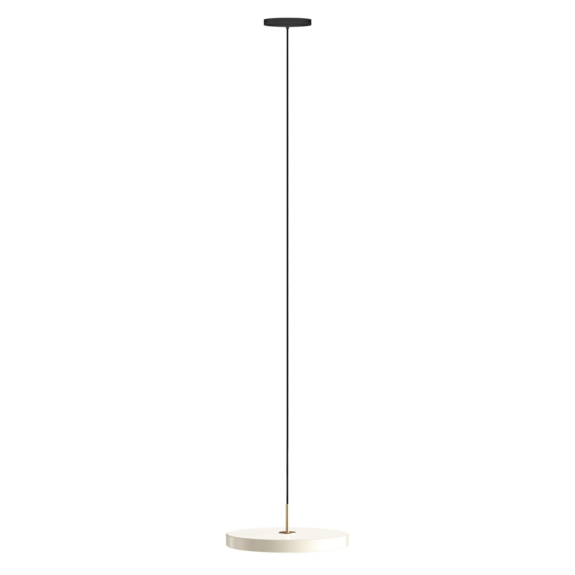 Κρεμαστό φωτιστικό οροφής ASTERIA 43 cm, λευκό / χρυσαφί, αλουμίνιο, Umage