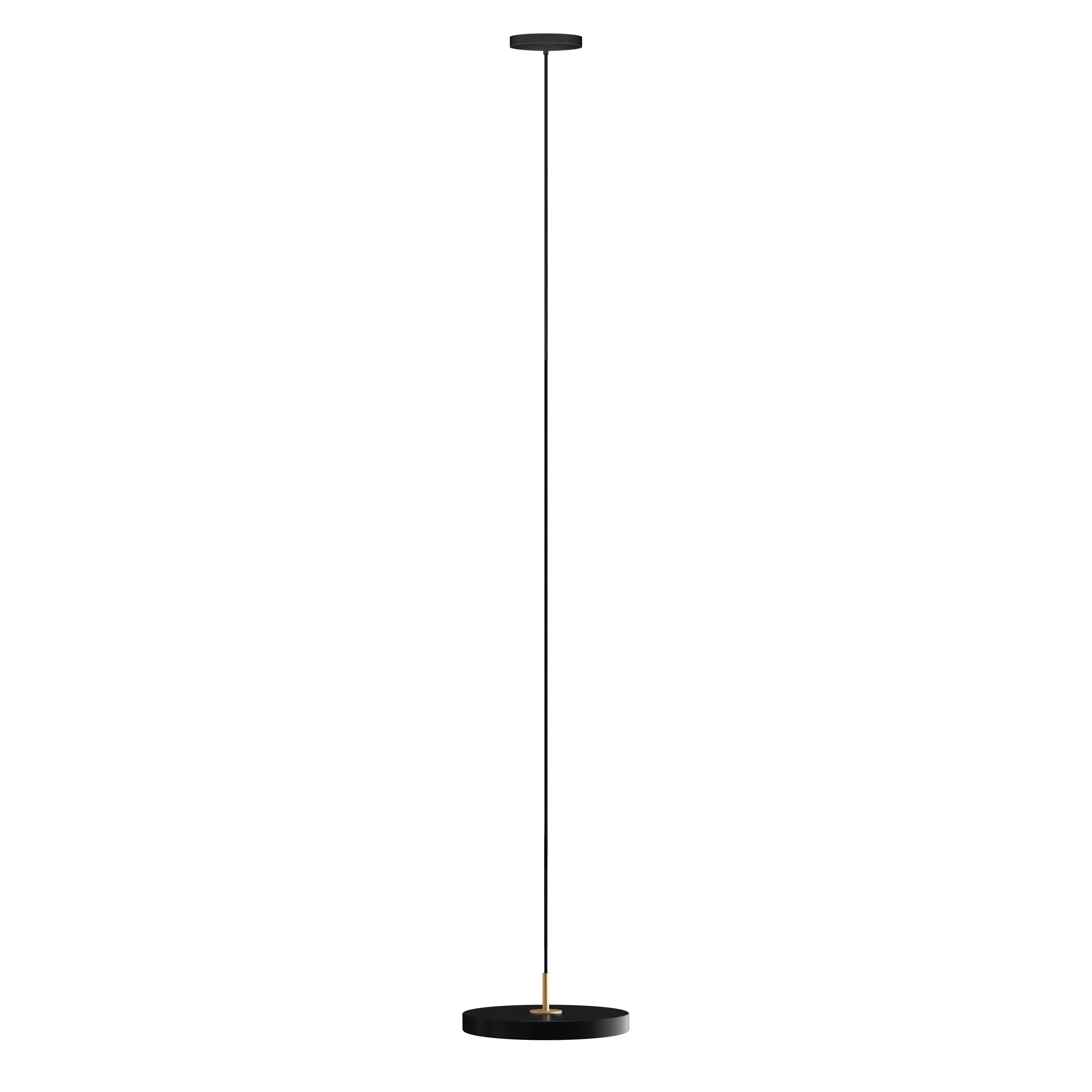 Κρεμαστό φωτιστικό οροφής ASTERIA PLUS 31 cm, μαύρο / χρυσαφί, αλουμίνιο, Umage