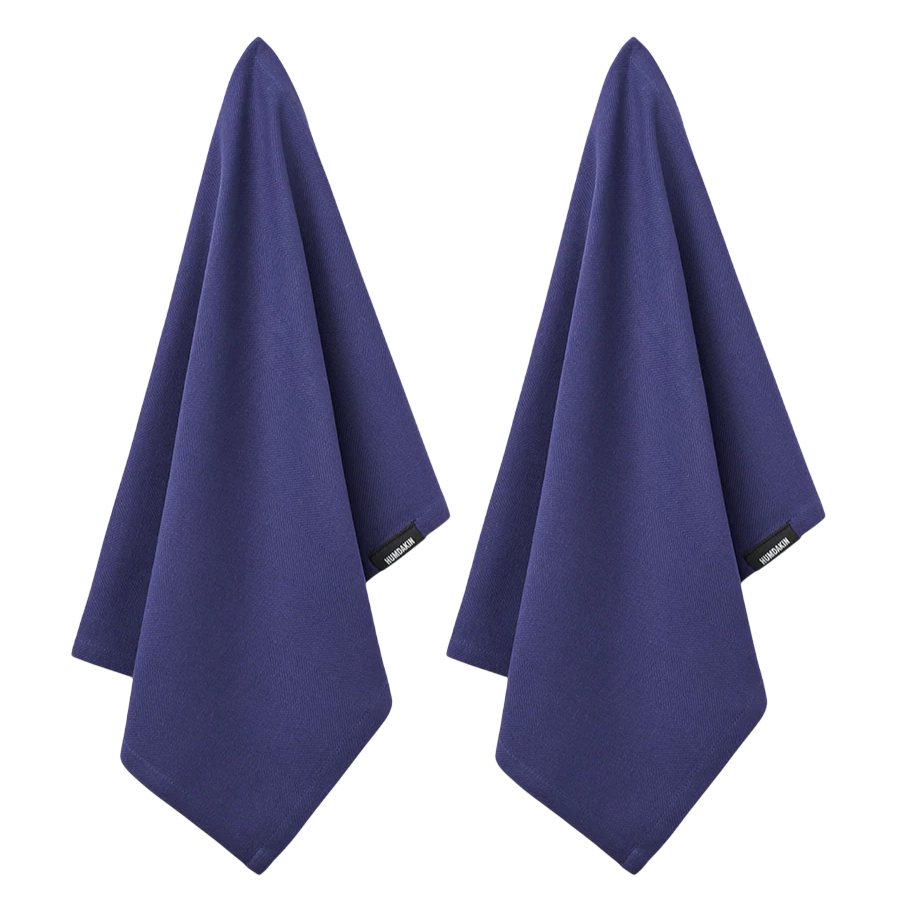 216290 3 uterka organic 45 x 70 cm sada 2 ks pulnocni modra bavlna humdakin