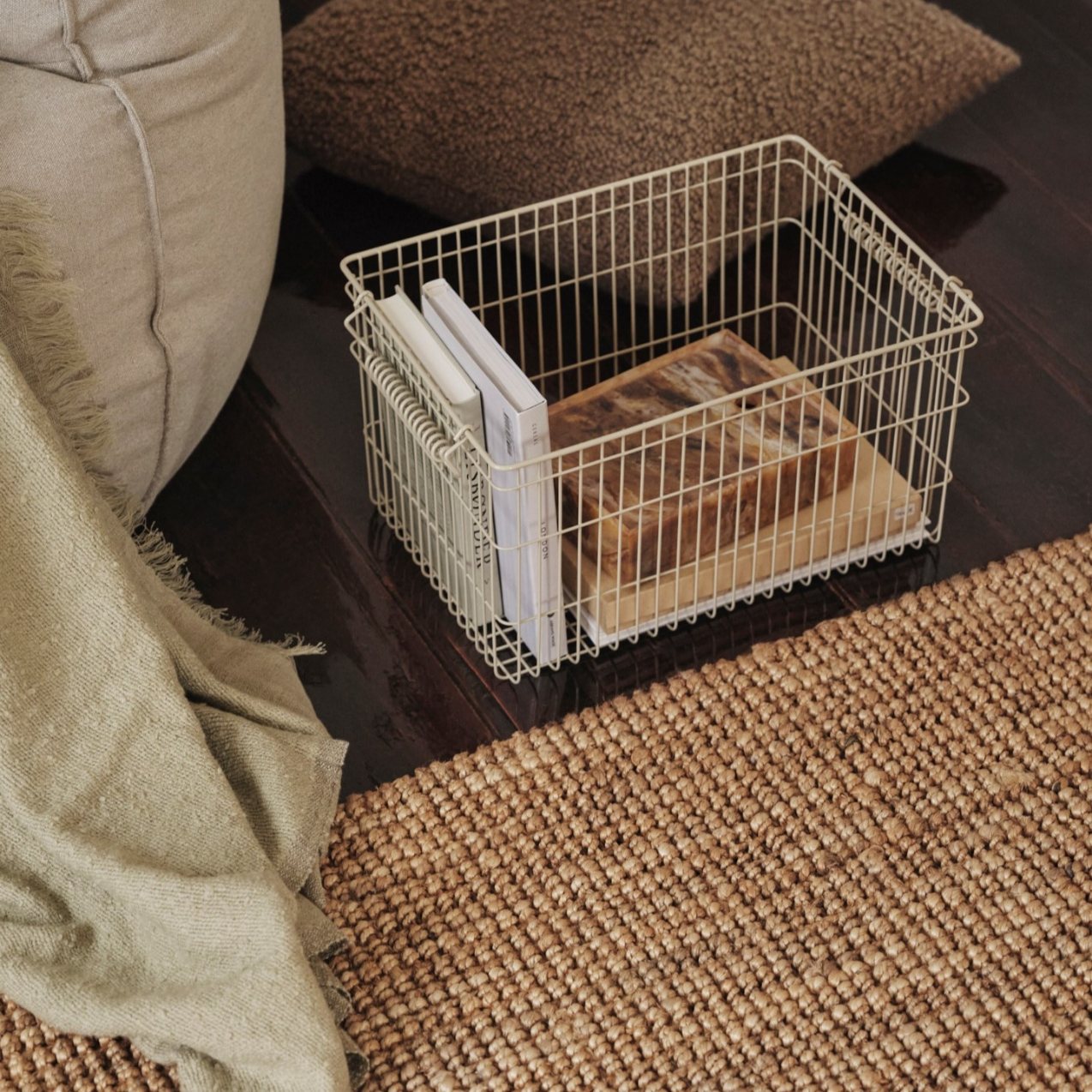 216872 3 ulozny kos cala 36 cm sada 2 ks kasmirova zelezo ferm living