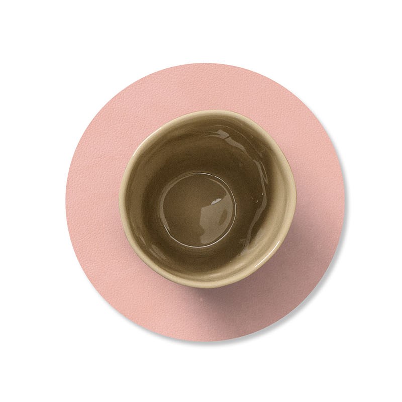 217340 4 podtacek circle nupo 10 cm ruzova kuze lind dna