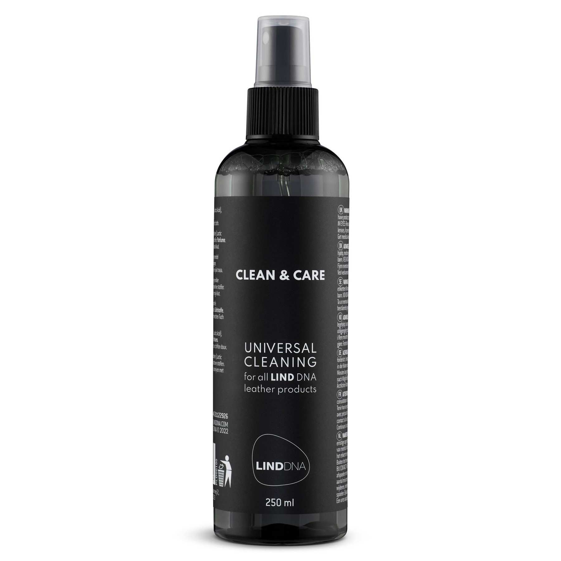 217349 cistic na recyklovanou kuzi 250 ml lind dna