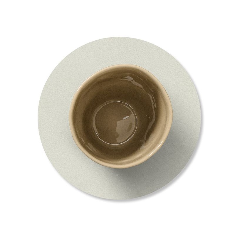 217337 3 podtacek circle nupo 10 cm lnena kuze lind dna